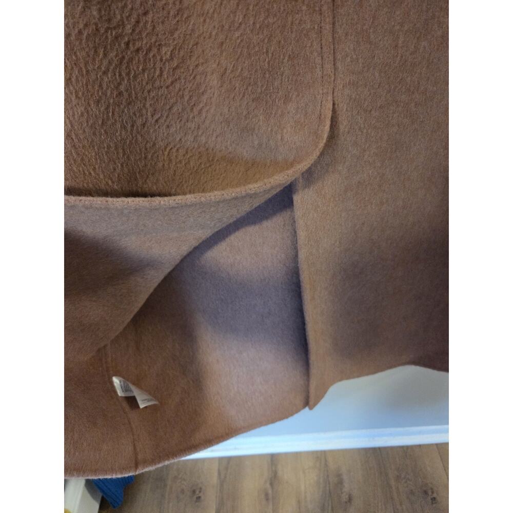 Vince Brushed Wool Alpaca Long Coat Vintage Rose Pink Large MSRP $695 Trench EUC - Picture 11 of 11